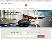 Tablet Screenshot of lenstolerporsche.com